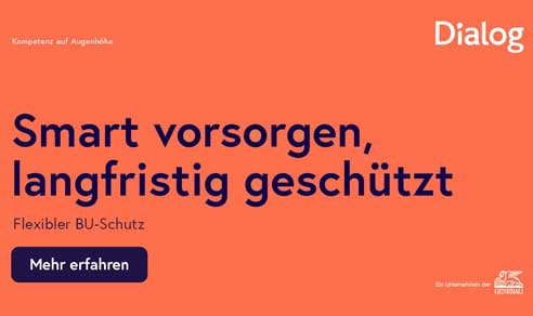 Smart vorsorgen – clever geschützt: mit der Berufsunfähigkeitsversicherung der Dialog