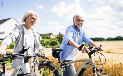 60+ auf dem E-Bike: Bestens versichert – aber was ist mit Ihrer Gesundheit?